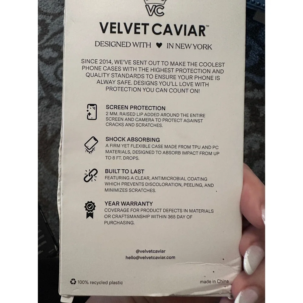 Velvet Caviar Phone Case Designed in New York for iPhone Smiley Face